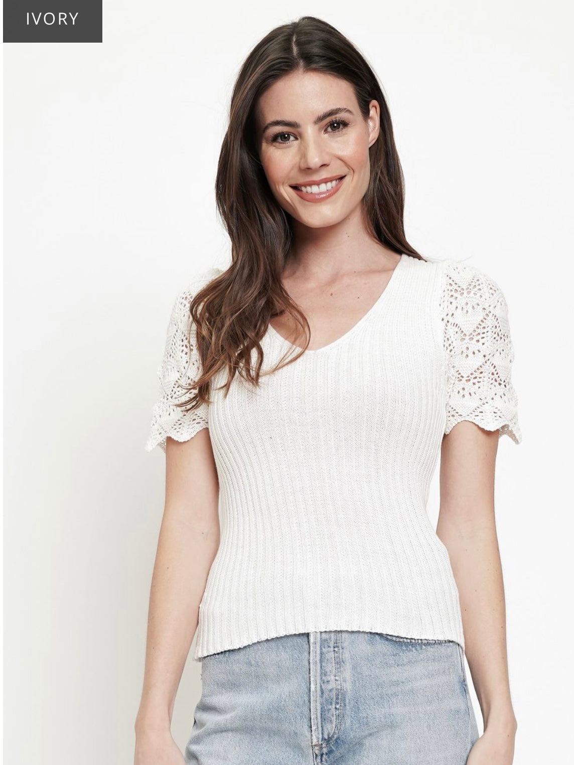 Ivory Sweater Top